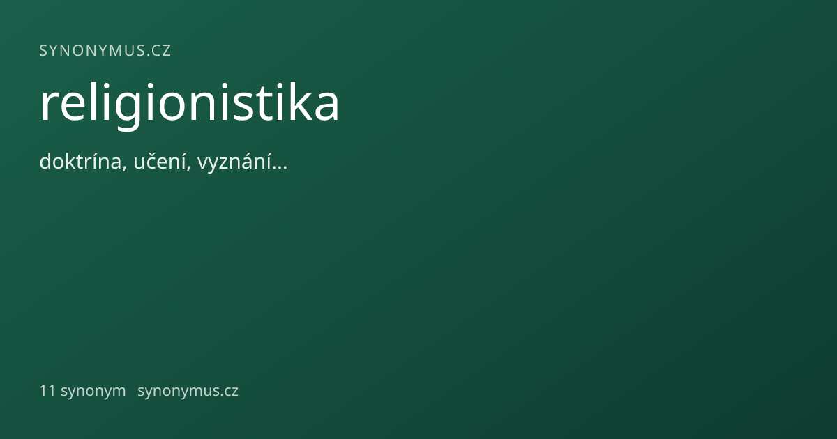 Náhled odkazu: religionistika