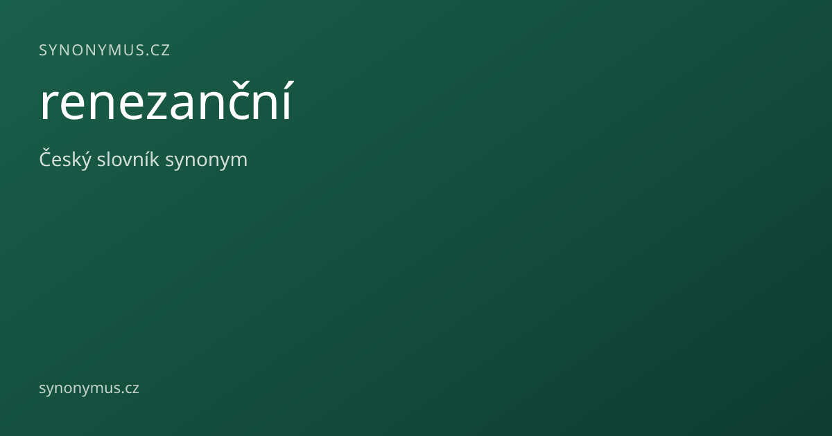 Náhled odkazu: renezanční