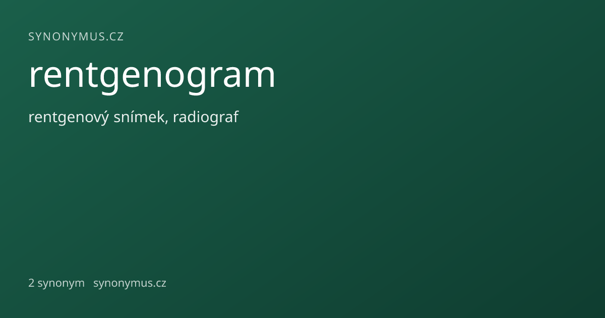 Náhled odkazu: rentgenogram