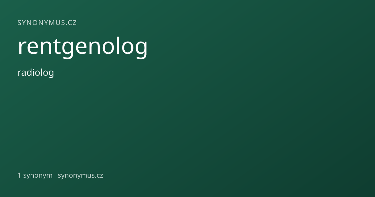 Náhled odkazu: rentgenolog