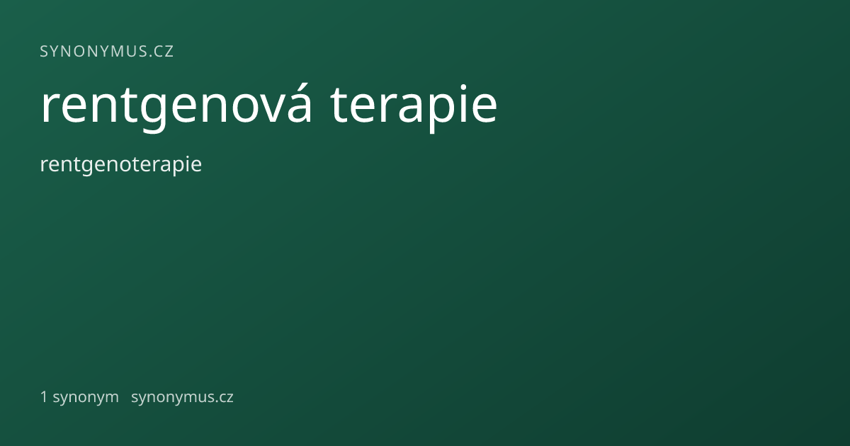 Náhled odkazu: rentgenová terapie