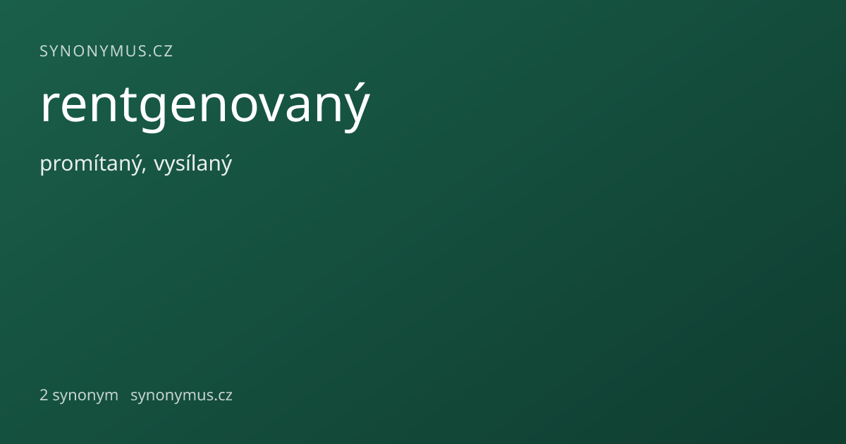 Náhled odkazu: rentgenovaný
