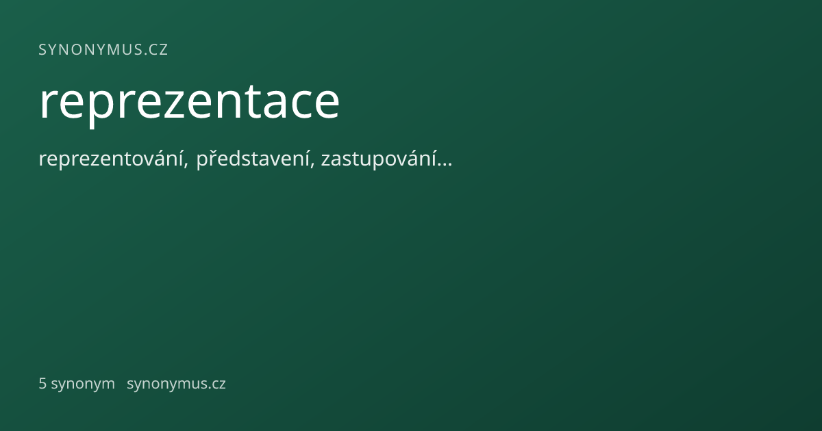 Náhled odkazu: reprezentace