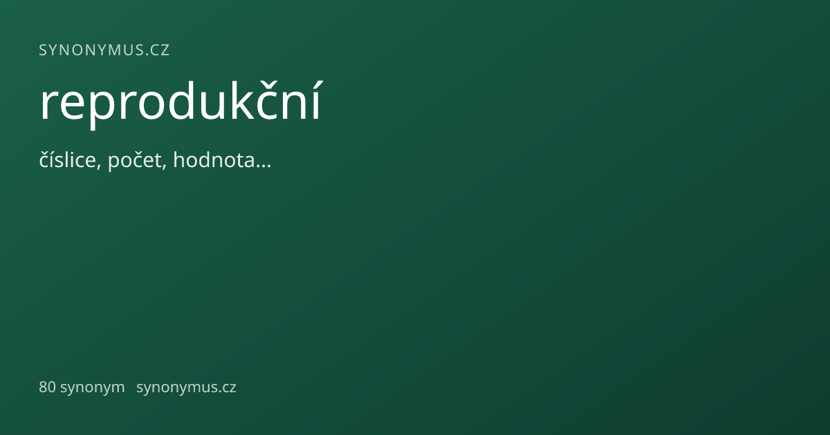 Náhled odkazu: reprodukční