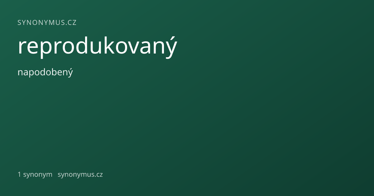 Náhled odkazu: reprodukovaný