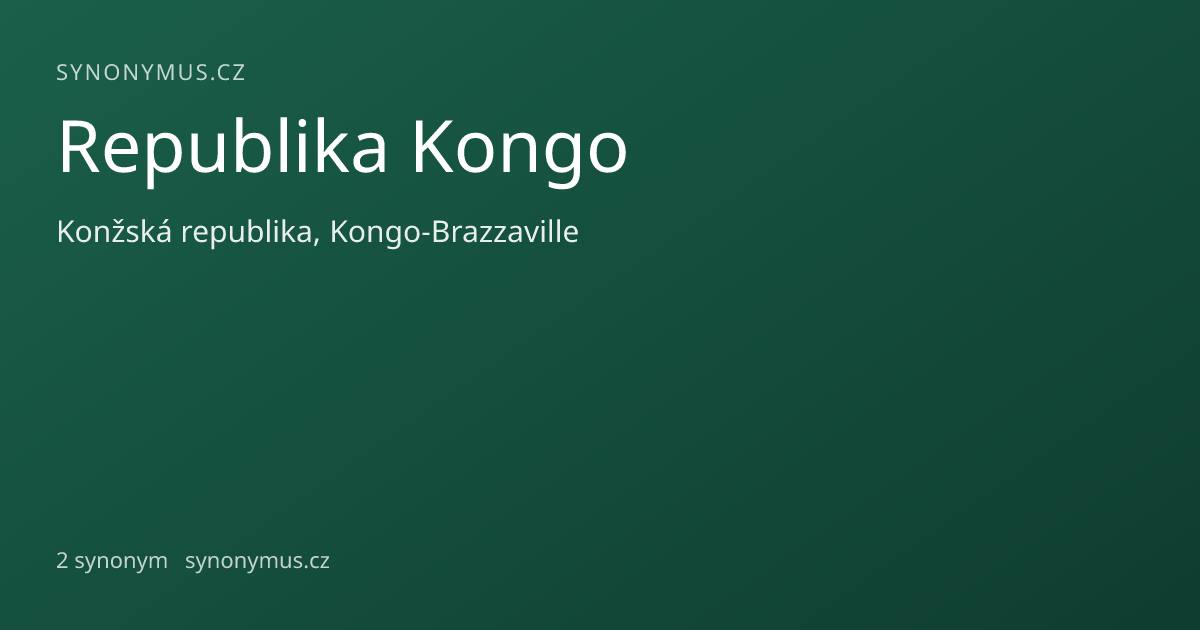 Náhled odkazu: Republika Kongo