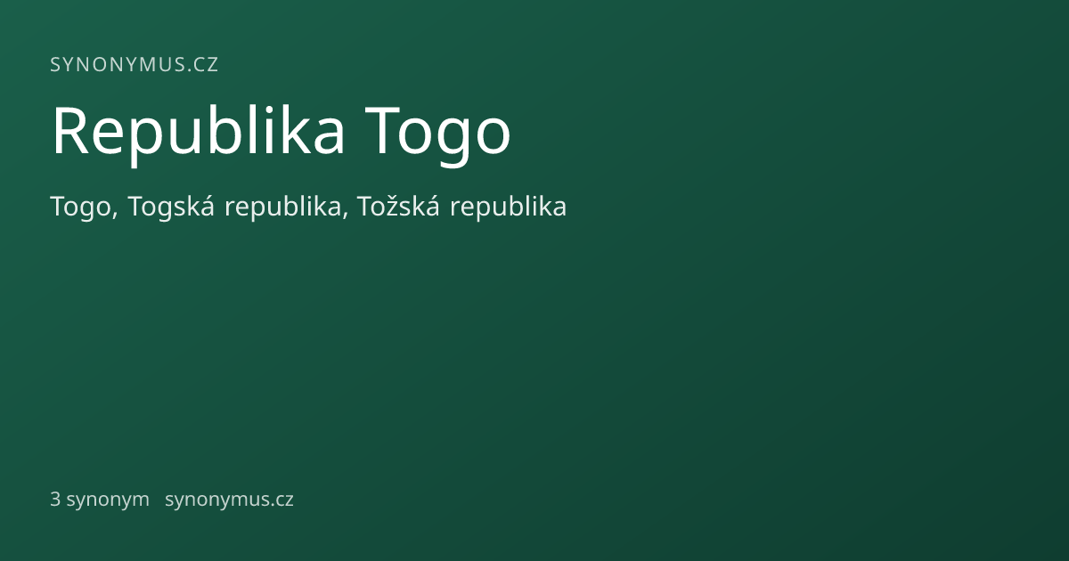 Náhled odkazu: Republika Togo