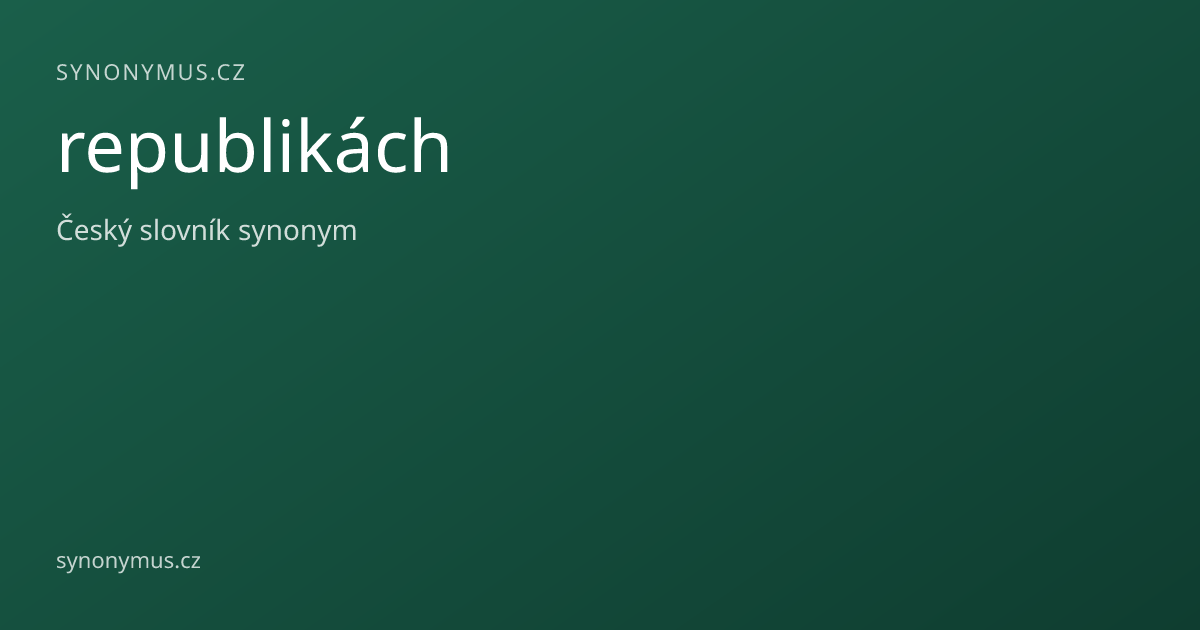 Náhled odkazu: republikách