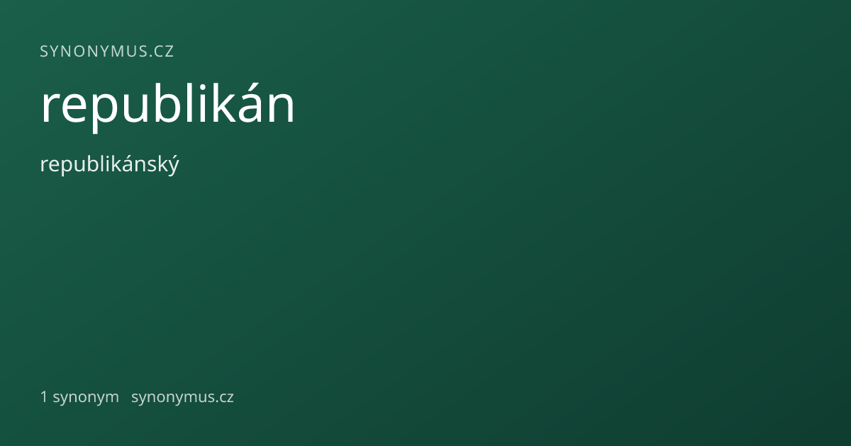 Náhled odkazu: republikán