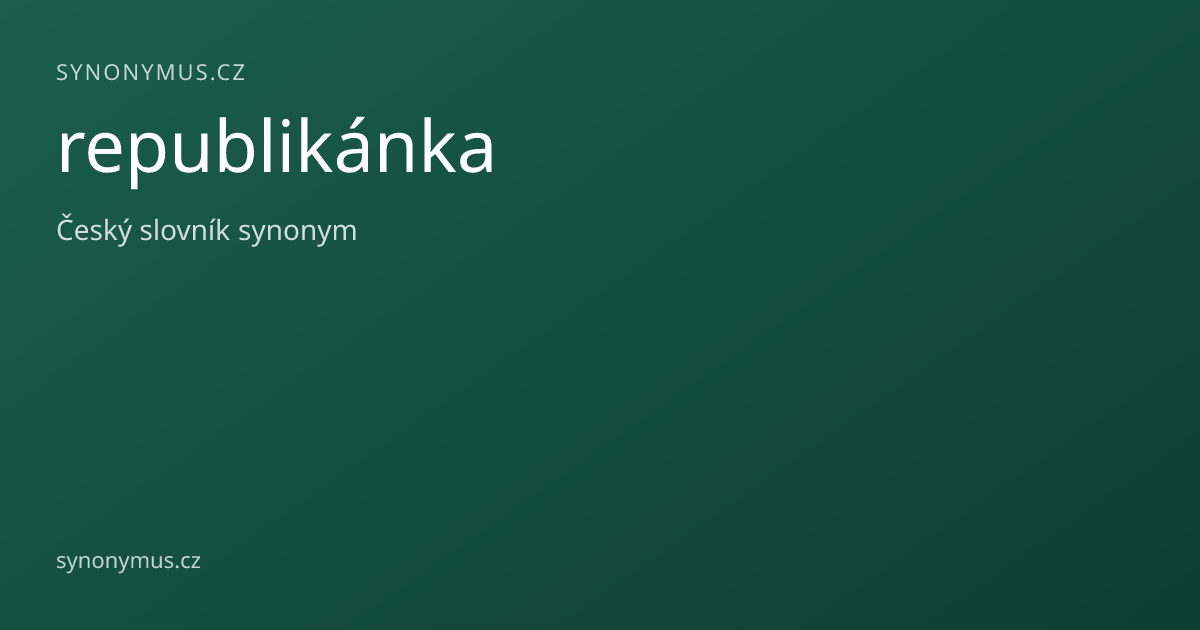 Náhled odkazu: republikánka