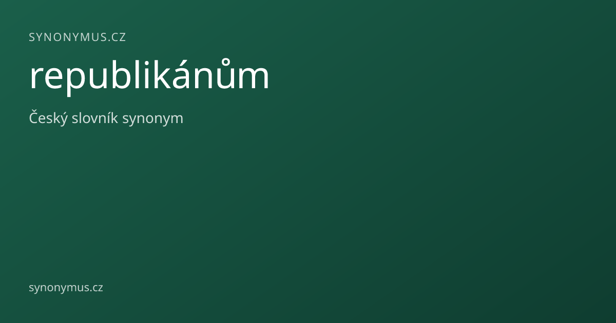 Náhled odkazu: republikánům