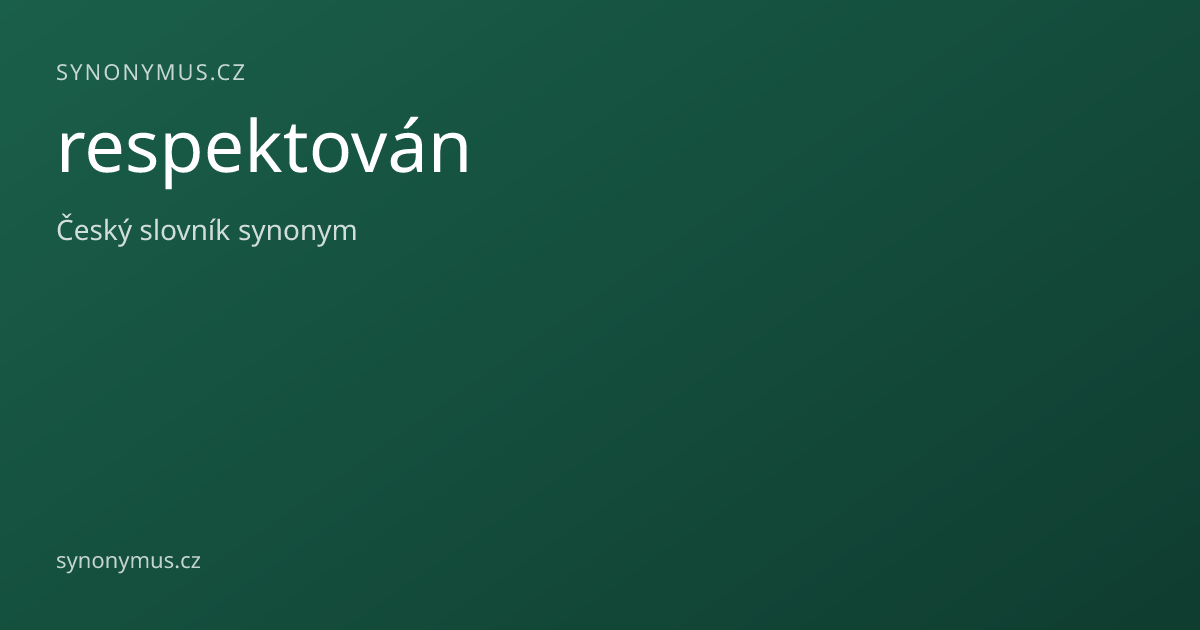 Náhled odkazu: respektován