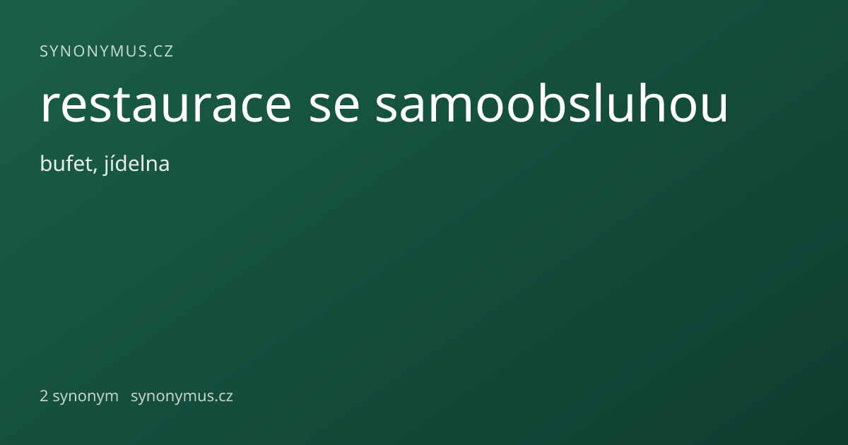 Náhled odkazu: restaurace se samoobsluhou