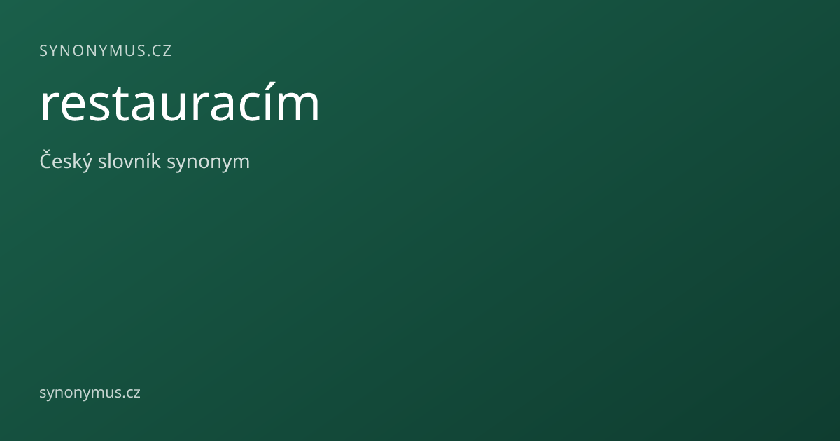 Náhled odkazu: restauracím