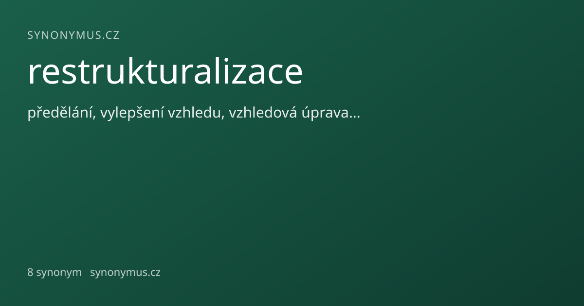 Náhled odkazu: restrukturalizace
