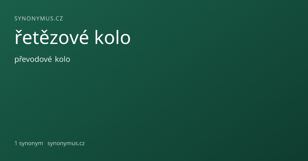 Náhled odkazu: řetězové kolo