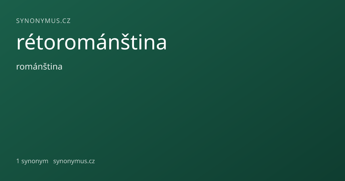 Náhled odkazu: rétorománština