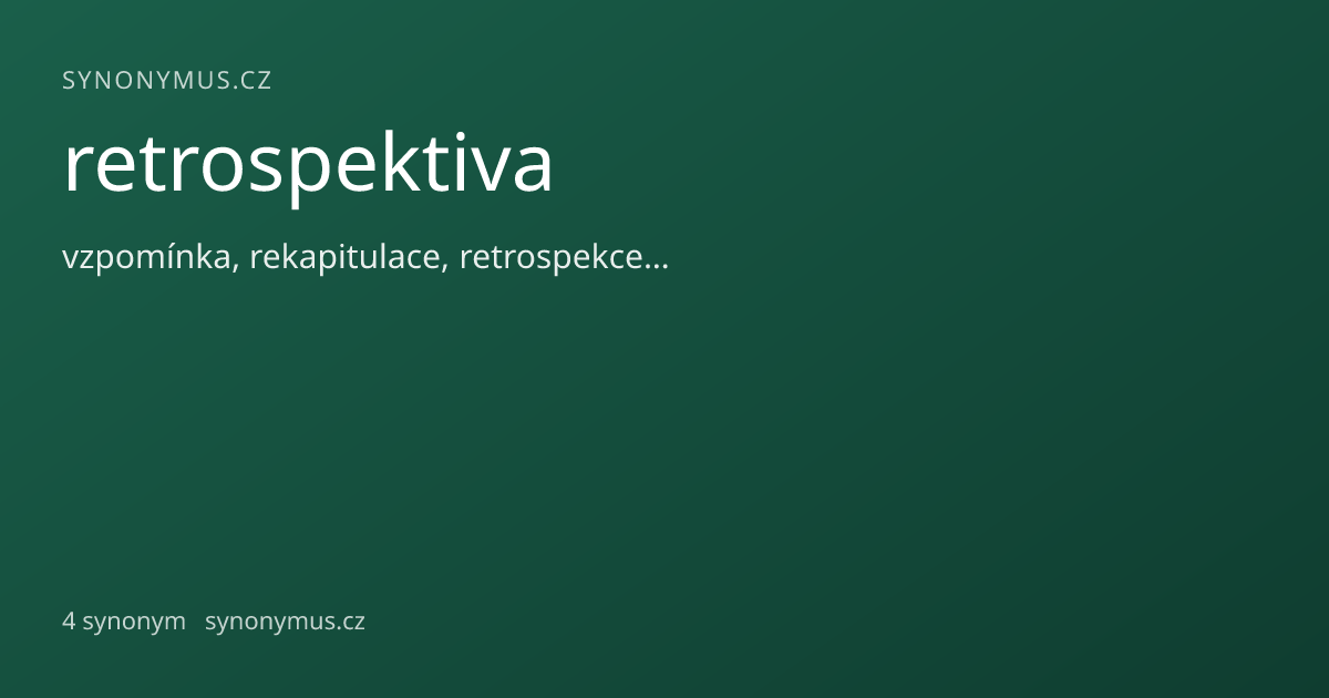 Náhled odkazu: retrospektiva