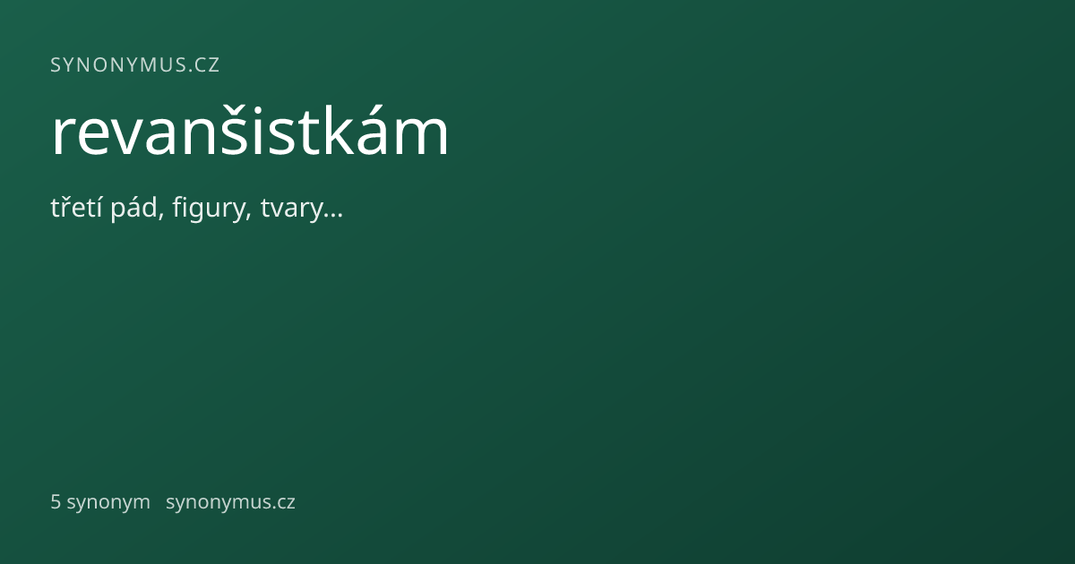 Náhled odkazu: revanšistkám