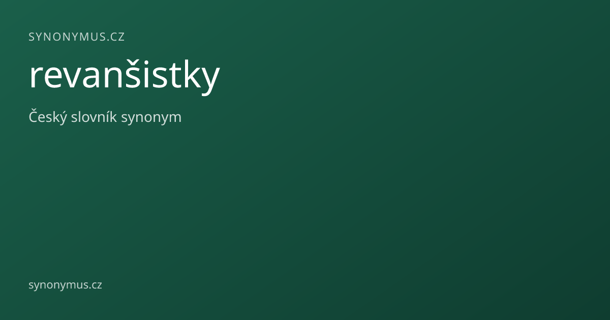 Náhled odkazu: revanšistky