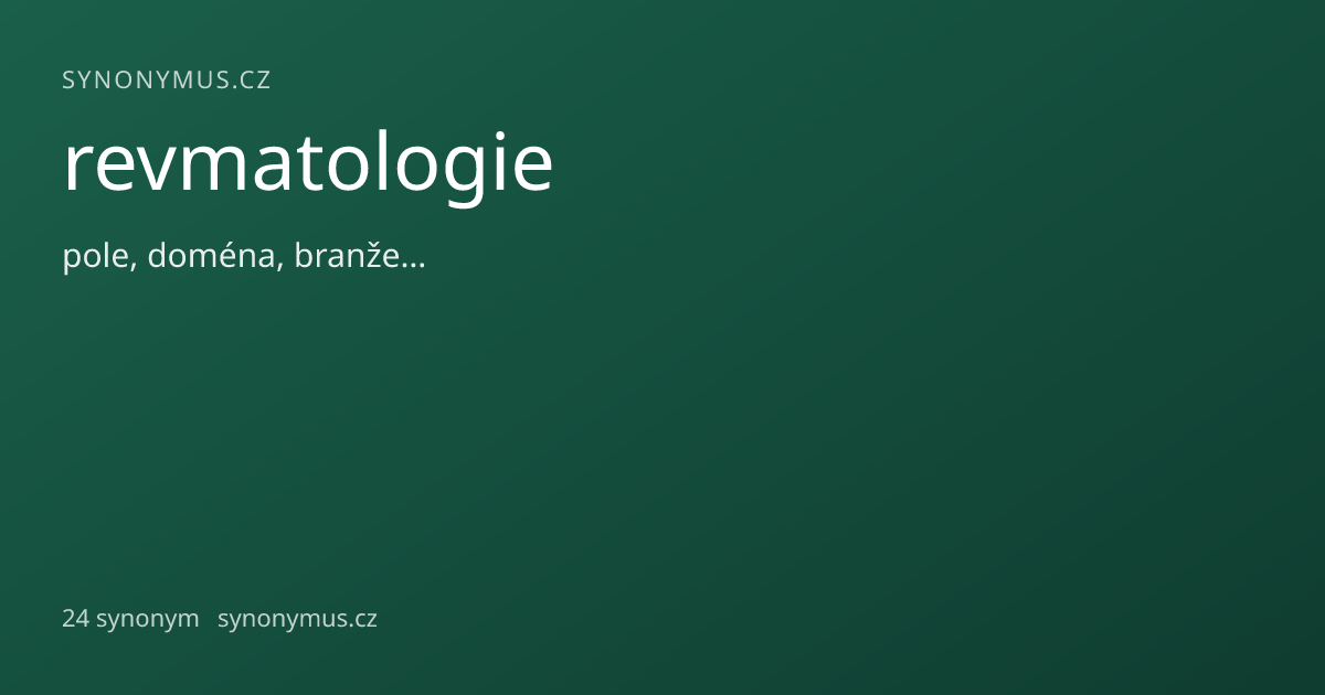 Náhled odkazu: revmatologie