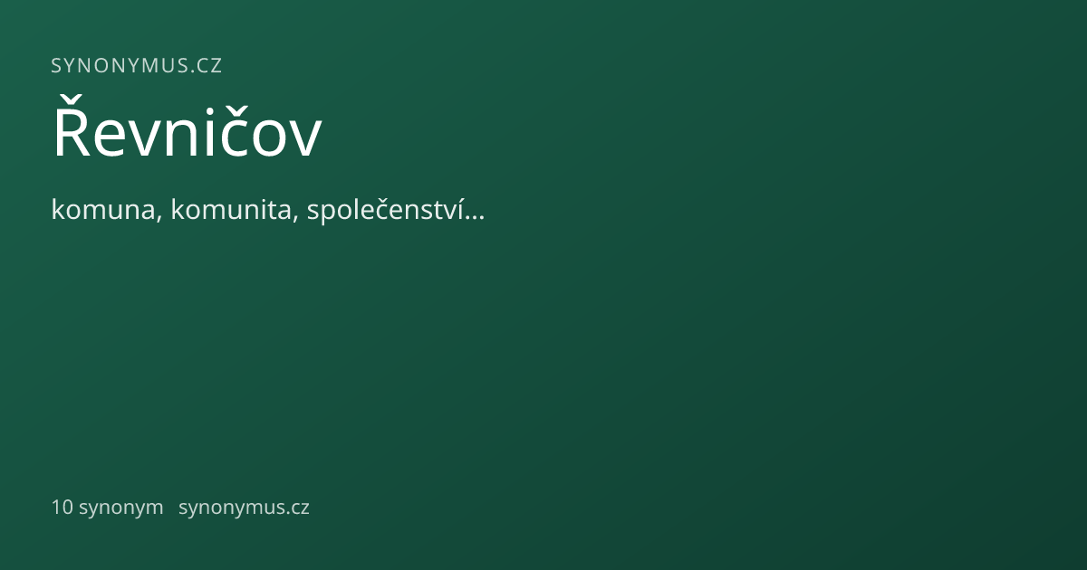 Náhled odkazu: Řevničov