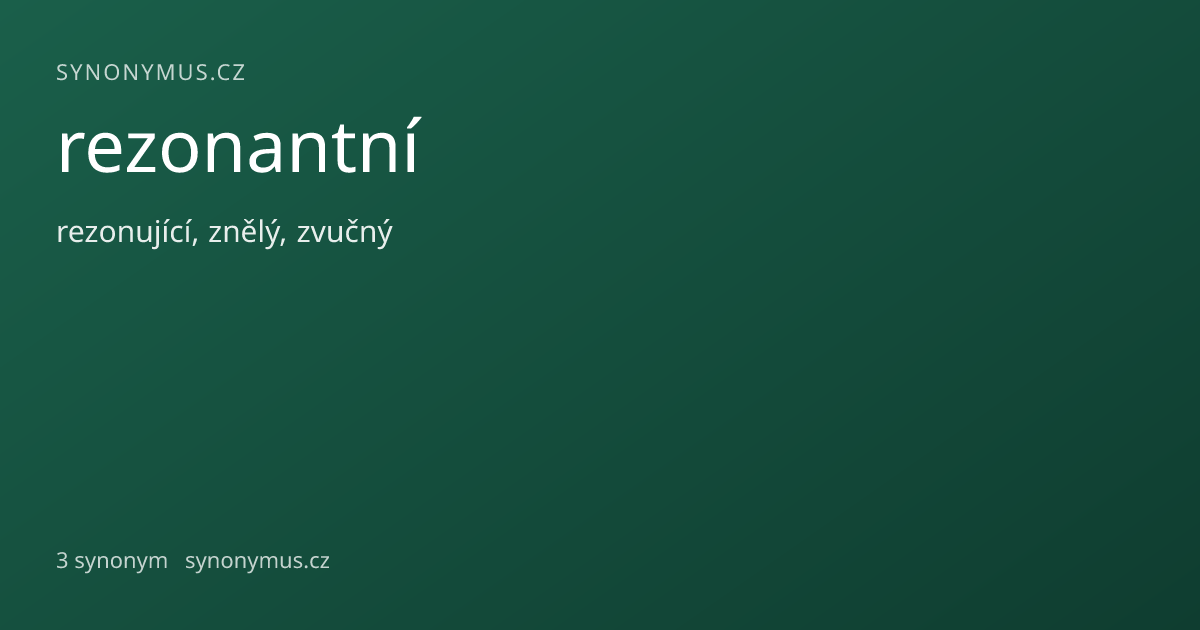 Náhled odkazu: rezonantní