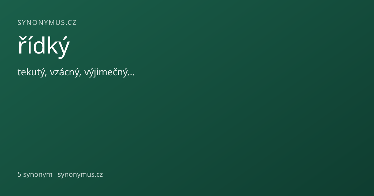 Náhled odkazu: řídký