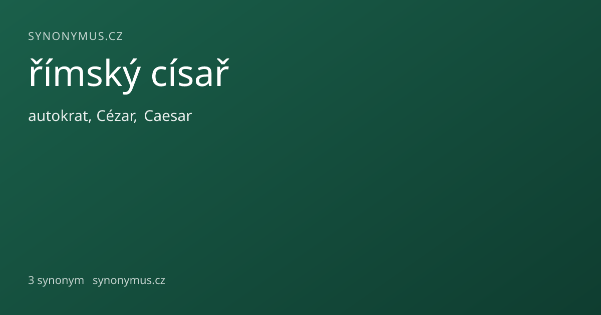 Náhled odkazu: římský císař