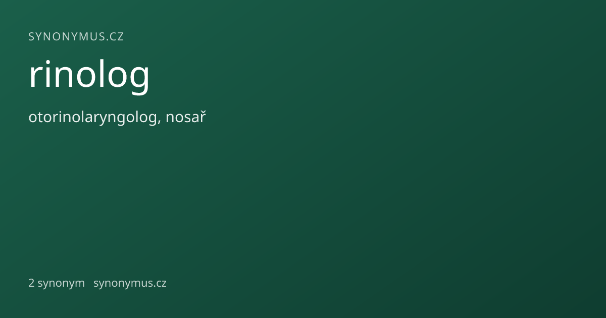 Náhled odkazu: rinolog