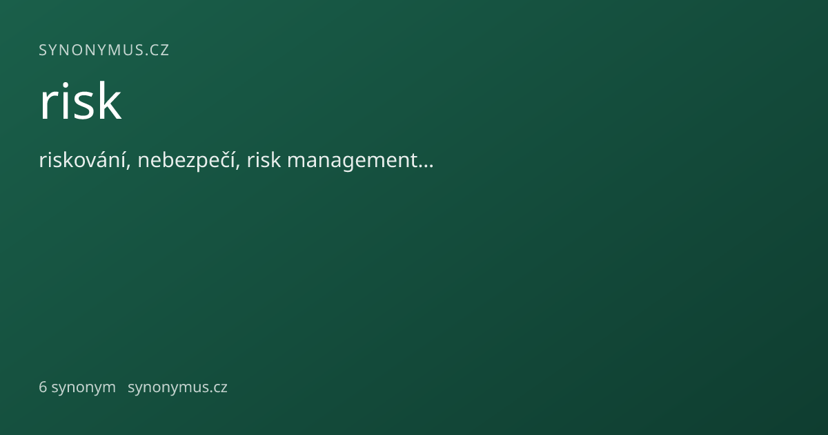 Náhled odkazu: risk