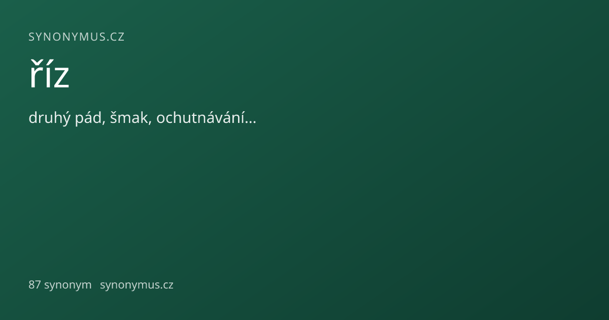 Náhled odkazu: říz