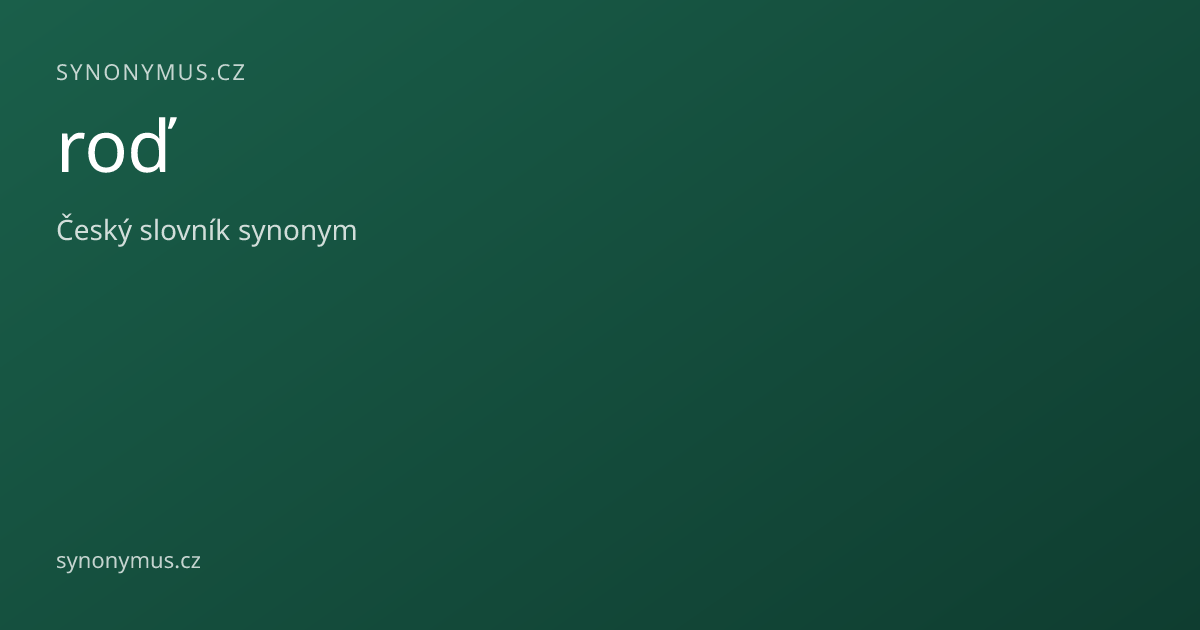 Náhled odkazu: roď
