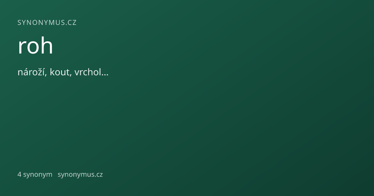 Náhled odkazu: roh