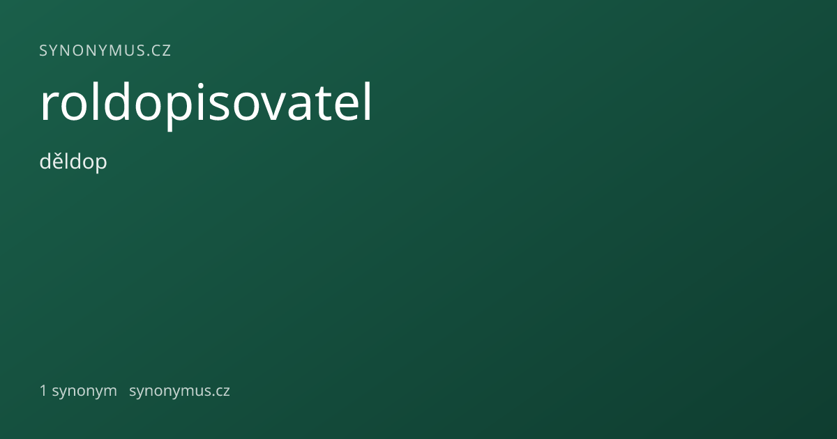 Náhled odkazu: roldopisovatel