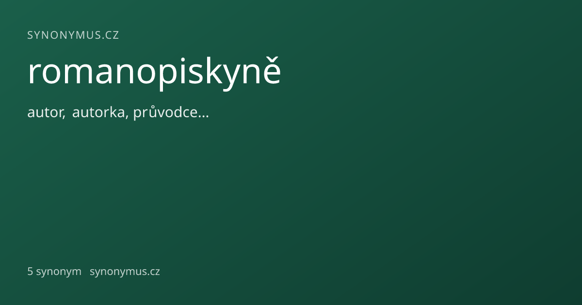 Náhled odkazu: romanopiskyně