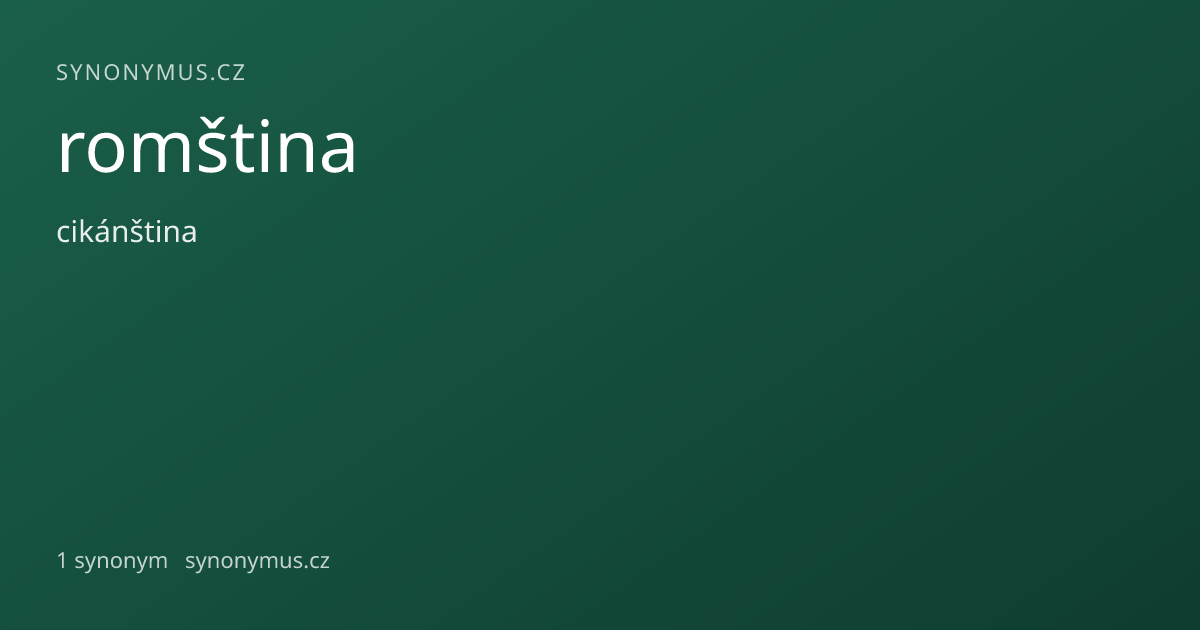 Náhled odkazu: romština