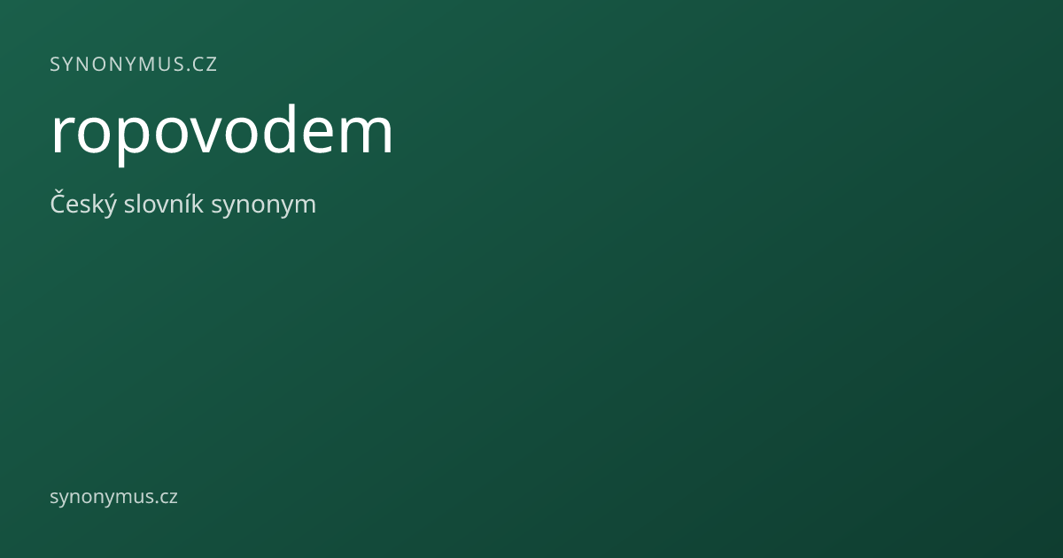 Náhled odkazu: ropovodem