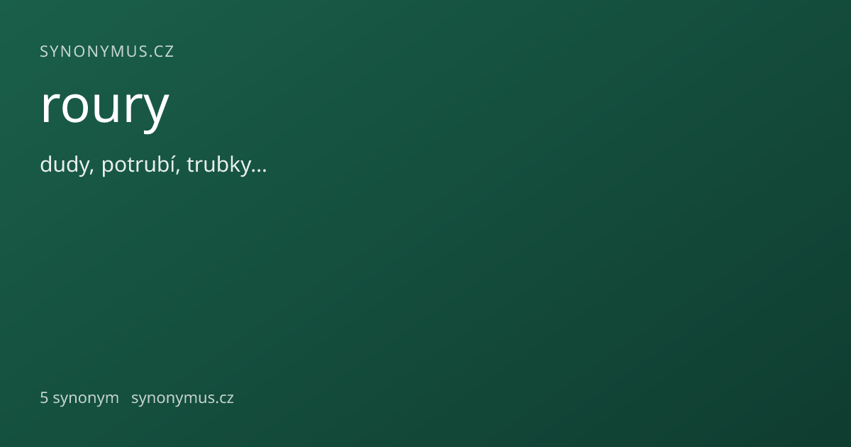 Náhled odkazu: roury