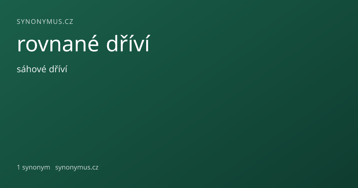 Náhled odkazu: rovnané dříví