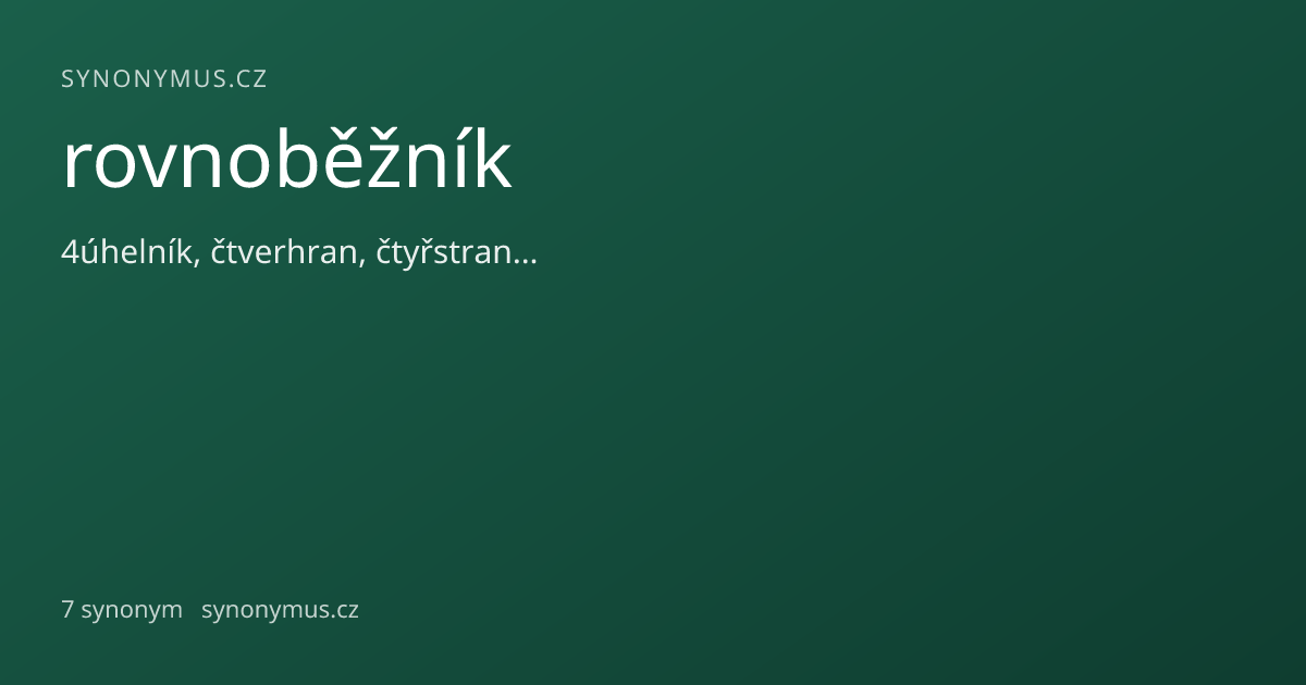 Náhled odkazu: rovnoběžník