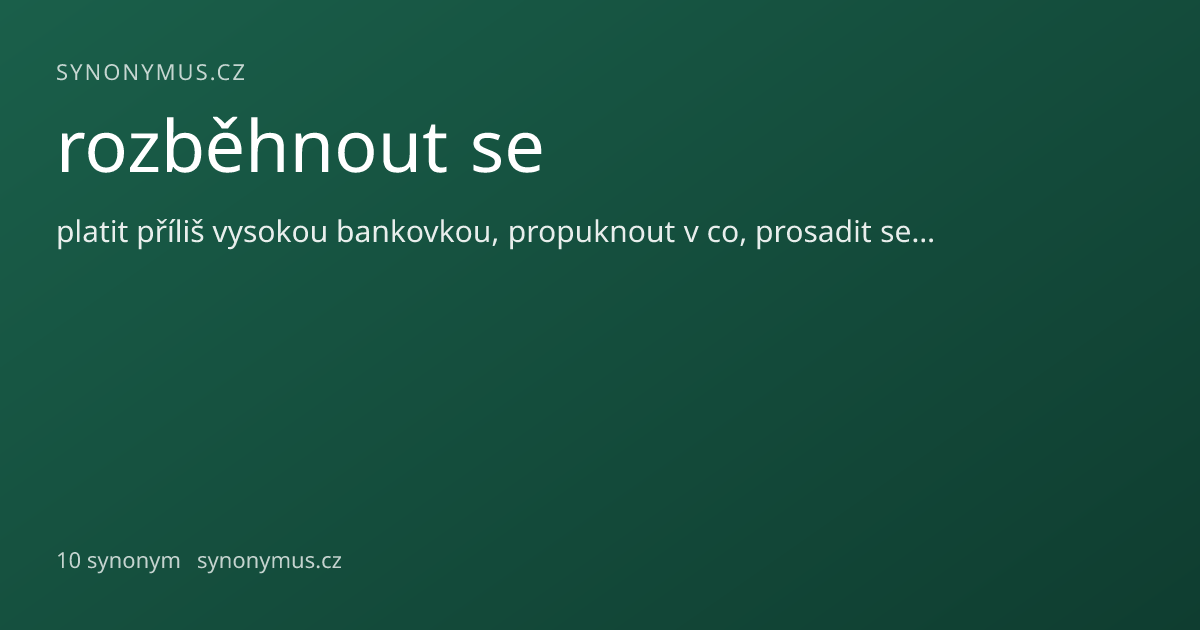 Náhled odkazu: rozběhnout se