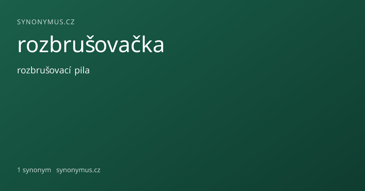 Náhled odkazu: rozbrušovačka