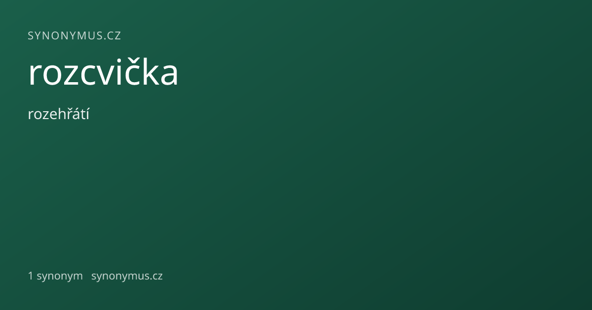 Náhled odkazu: rozcvička
