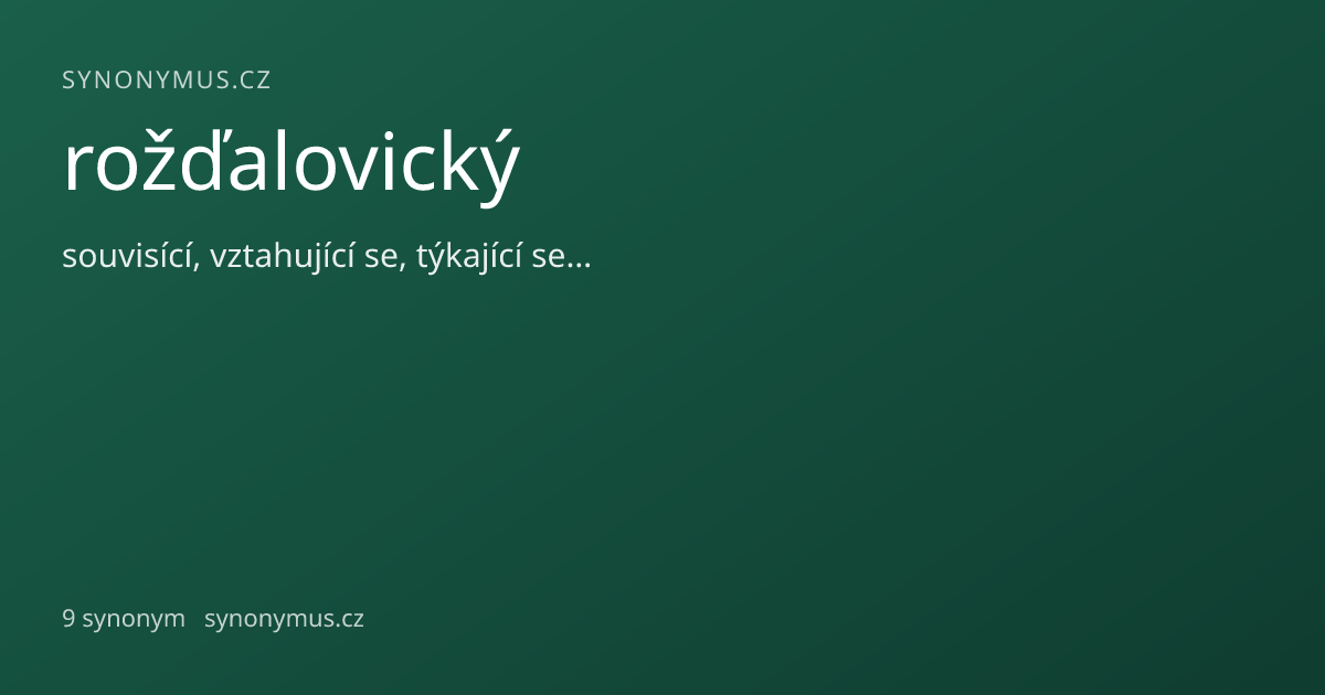 Náhled odkazu: rožďalovický
