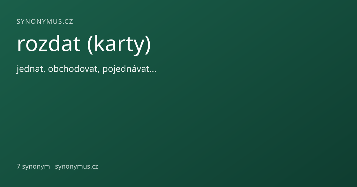Náhled odkazu: rozdat (karty)