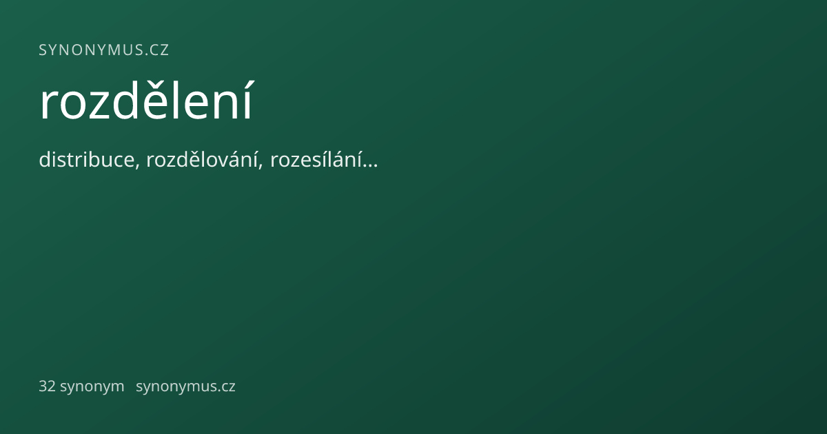 Náhled odkazu: rozdělení