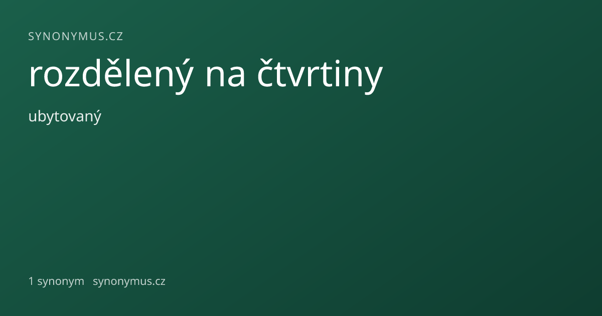 Náhled odkazu: rozdělený na čtvrtiny