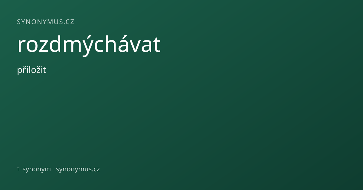 Náhled odkazu: rozdmýchávat