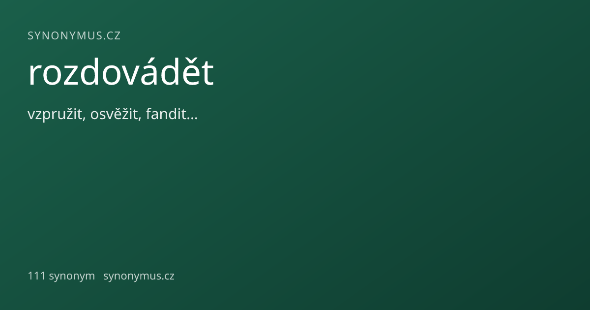Náhled odkazu: rozdovádět